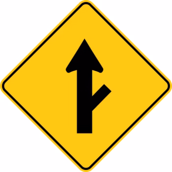 Road Fork Sign Branching Route Vector 25992345
